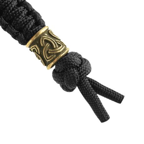 M-Tac Lanyard Skandinavisk Small Triquetra kestävästä paracordista, koristehelmi, pohjoismainen design ja Triquetra-symboli.