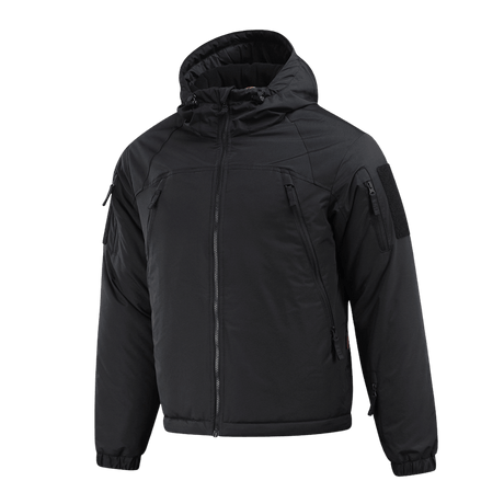 Sort M-Tac Alpha Gen.III Pro Vinterjakke i vandafvisende nylon med G-Loft isolering, ideel til ekstreme forhold, komfort ned til -20°C.