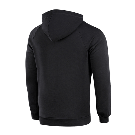 M-Tac Hættetrøje Cotton Raglan i sort med løse raglanærmer og hætte, perfekt til både hverdagsbrug og aktiv livsstil.
