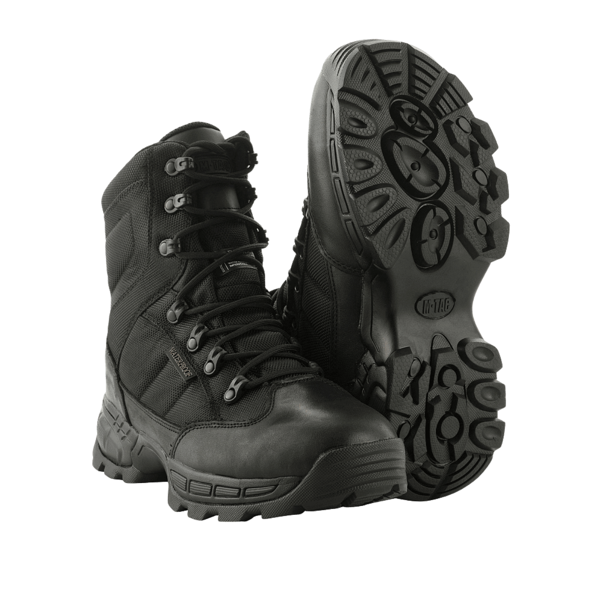 M-Tac Vinter Taktiske Støvler Thinsulate til ekstreme kuldeforhold med robust ydersål og hurtigt snøresystem for stabilitet og varme.
