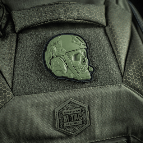M-Tac Patch Operator 3D PVC – kiinnitys Velcro, realistinen kuvio, 6 x 7 cm, PVC‑materiaali, sopii taktiseen reppuun.