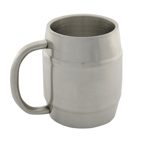 M-Tac termomuki Camping-oluelle – ruostumaton teräs, kaksoisseinämäinen eristys ja kromipinta, 450 ml, sopii ulkokäyttöön.