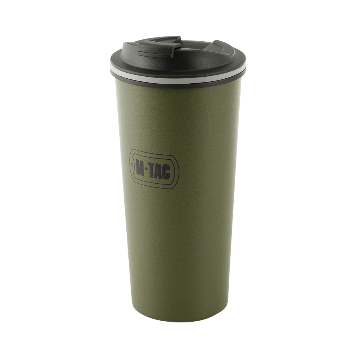 M-Tac Termokop 450 ml med Ventil i grøn, praktisk rustfrit stål kop til varme eller kolde drikke med ventil for nem brug.