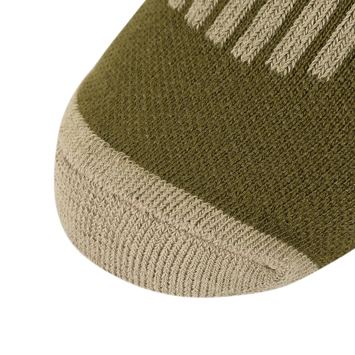 M-Tac Coolmax XLong Sokker – Komfort og Åndbarhed detaljebillede af sokkespidsen med elastisk materiale for termoregulation.