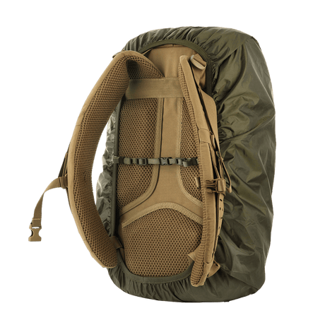 M-Tac Rygsækcover Large suojaa reppuja sääolosuhteilta, sopii ulkoiluun ja sotilaskäyttöön. PU-pinnoitettu nylon, sopii jopa 60 L repuille.