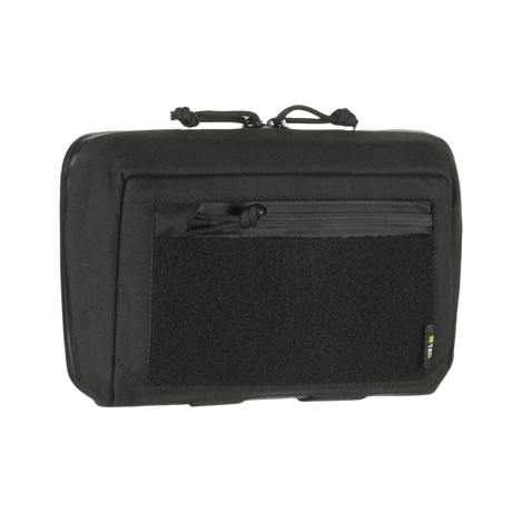 M-Tac Admin Pouch Large Elite Gen.II mustana Cordura 500D:stä AquaGuard-vetoketjulla ja Velcro-paneelilla patcheille.