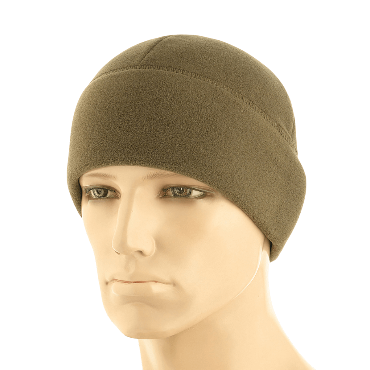 M-Tac Fleece Polartec Watch Cap i olivenfarve, bæres af mand Model iført M-Tac hue til kolde vejrforhold
