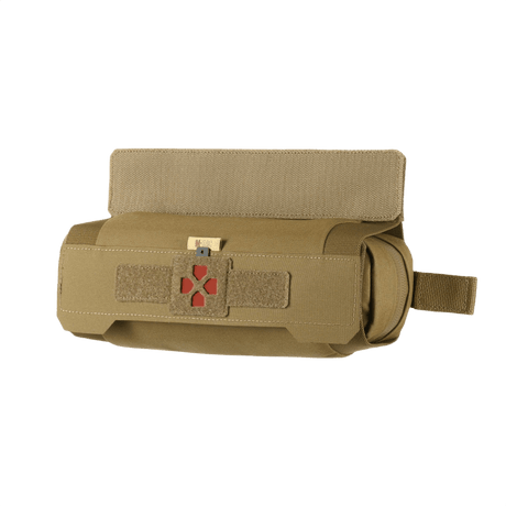 M-Tac Horizontal Medical Pouch ROLL Elite en Cordura 500d, suunniteltu kompaktiksi rullaksi lääkintätarvikkeiden säilytykseen.