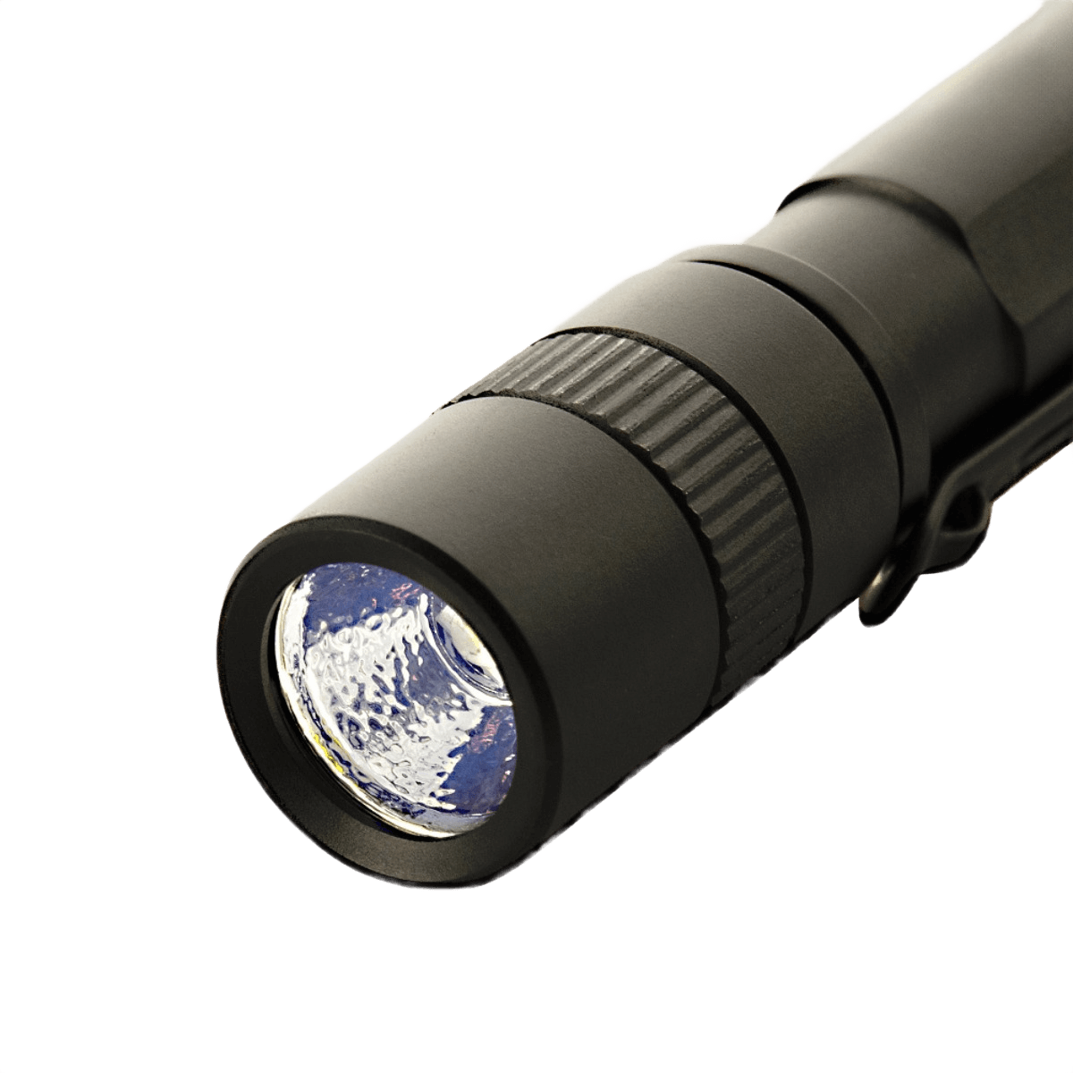 M-Tac Lommelygte K2 i aluminium, kompakt EDC-lommelygte, op til 90 lumen, LED XPE2, vand- og stødresistent, perfekt til nøglering.