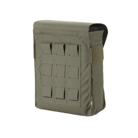 M-Tac Pouch til M249 Cartridge Box Closed kestävästä Cordura 500D -materiaalista, suunniteltu 200 patruunalle, tarraläpällä ja elastisella remmillä turvalliseen kiinnitykseen (200, 500d, m249).