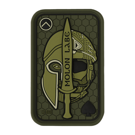 M-Tac Patch Molon Labe 3d PVC moraalipatch kumimateriaalilla, 3d-efekti ja velcro, inspiroitu 300 spartalaisesta, 108x68.