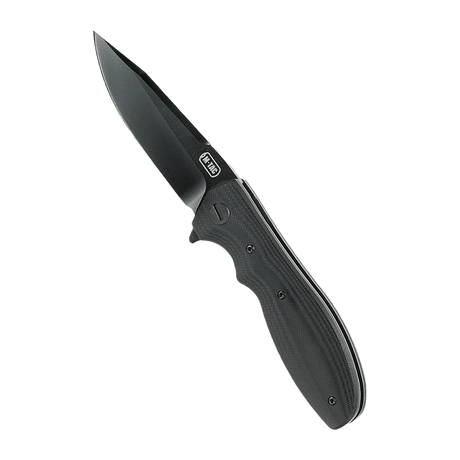 M-Tac Outdoor & Militær taittoveitsi - Type 6, musta G10-kahva ja kromiruostumaton terä, sopii EDC-käyttöön.