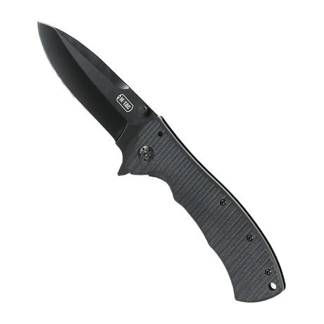 M-Tac Outdoor & Militær taittoveitsi - Type 7, kromiruostumaton terä mustapinnoitteella, mukava muotoilu, frame-lock-mekanismi.