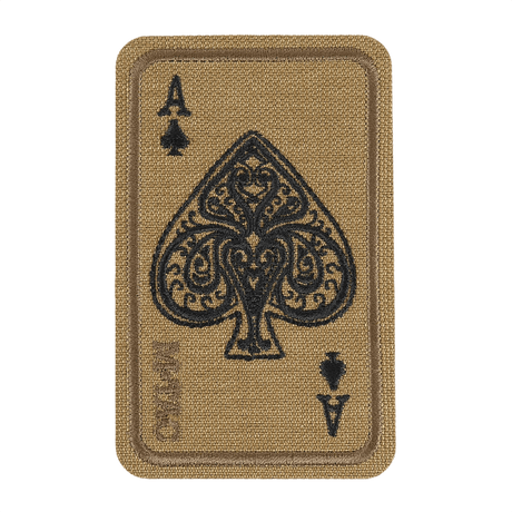 M-Tac Patch Ace Of Spades (broderi) – Cordura 500D, Velcro, kirjailtu värillinen kuvio, sopii vaatteisiin tai taktiseen varustukseen.