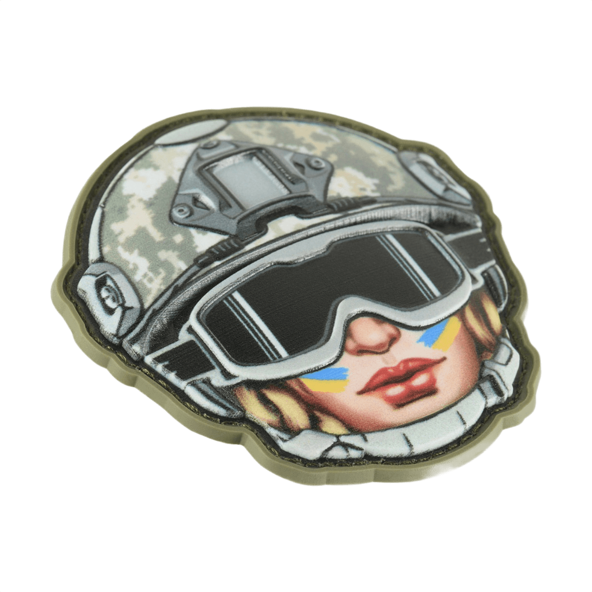 M-Tac Patch Emoji #49 med 3D-effekt og velcro. Sjovt PVC-morale patch til tøj eller udstyr. Størrelse 6.5x6.5 cm.