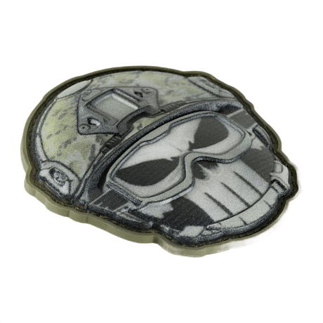 M-Tac Patch Emoji #1 PVC 3D-efektillä, hauska taktinen moraalimerkki vaatteisiin tai varusteisiin. Ilmaisee tunteita. Koko: 6.5 cm.