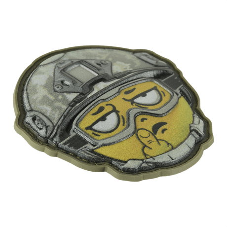 M-Tac Patch Emoji #24 3d-efektillä ja velcrolla. Taktinen PVC-morale-patch, hauska lisä vaatteisiin, laukkuun tai varusteisiin. Koko 6.5x6.5 cm.