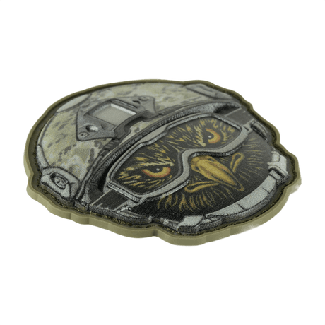 M-Tac Patch Emoji #10 3D-efektillä. Hauska PVC-moraalimerkki Velcro-kiinnityksellä vaatteisiin tai varusteisiin. Koko: 6.5 x 6.5 cm.