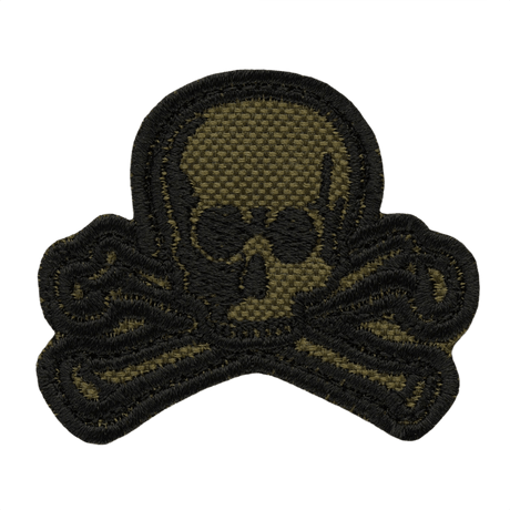 Taktinen M-Tac Patch Old Skull Velcro kangastarra 3d-efektillä, helppo kiinnitys, koko 45x55mm