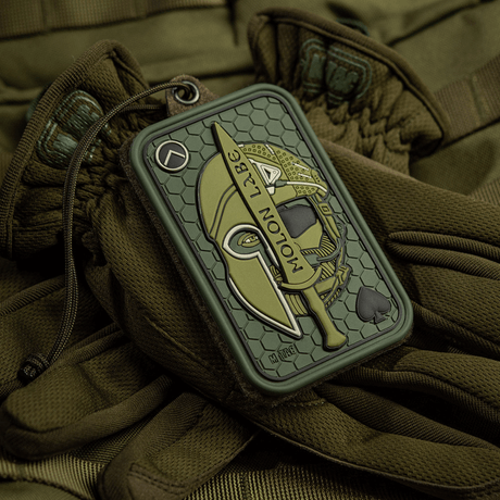 M-Tac Patch Molon Labe 3d PVC spartalaisella designilla, kumia ja velcro takana, inspiroitu 300 spartalaisesta, 108x68.