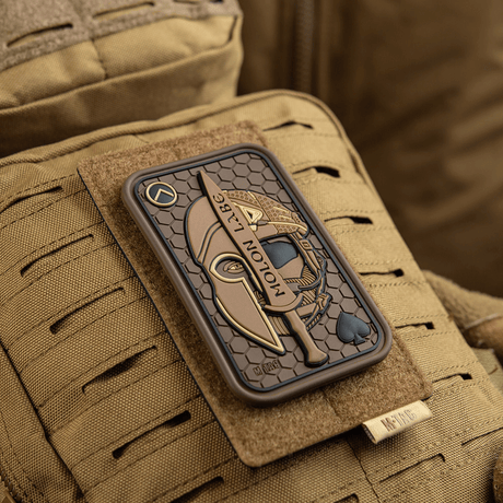 M-Tac Patch Molon Labe 3D PVC taktinen moraalimerkki spartaner-motifilla, 3D-efekti ja Velcro-kiinnitys uniformuun