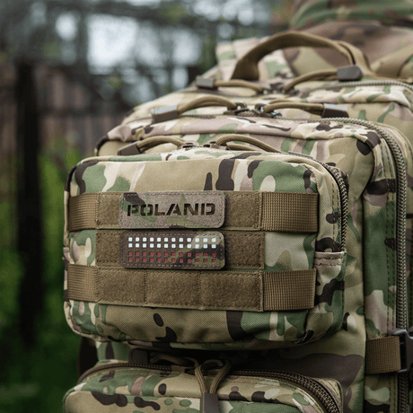 M‑Tac Patch Poland End-to-End 25x80 camokuvioisessa laukussa, Cordura 500d, velcro-kiinnitys, 25x80 mm, ulkokäyttö,