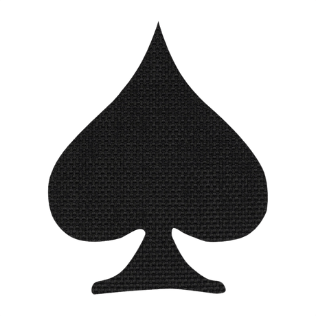 M‑Tac Patch Spades Laser Cut Cordura 500D:ssä Velcro-takapuolella, Ace of Spades -inspiroidtu, sotilaalliseen ja taktiseen käyttöön