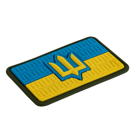 M-Tac-tarra Ukraine Flag ZSU Trident PVC korostaa Ukrainan ylpeyttä ja perintöä; PVC, 3D-muotoilu
