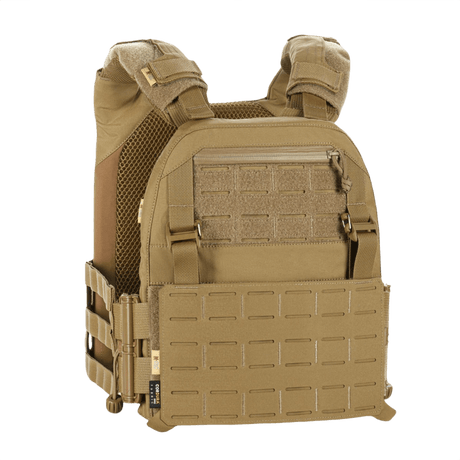 M-Tac Plate Carrier Cuirass Elite Gen.II Cordura 500D:stä Duraflex-pikalukoilla, suunniteltu ESAPI Medium -levyille.