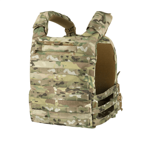 M-Tac Plate Carrier Cuirass FAST XL QRS camokuosissa; suojaliivi ESAPI XL- ja L-levyille, pikakiinnitys, Cordura 500D -materiaali.