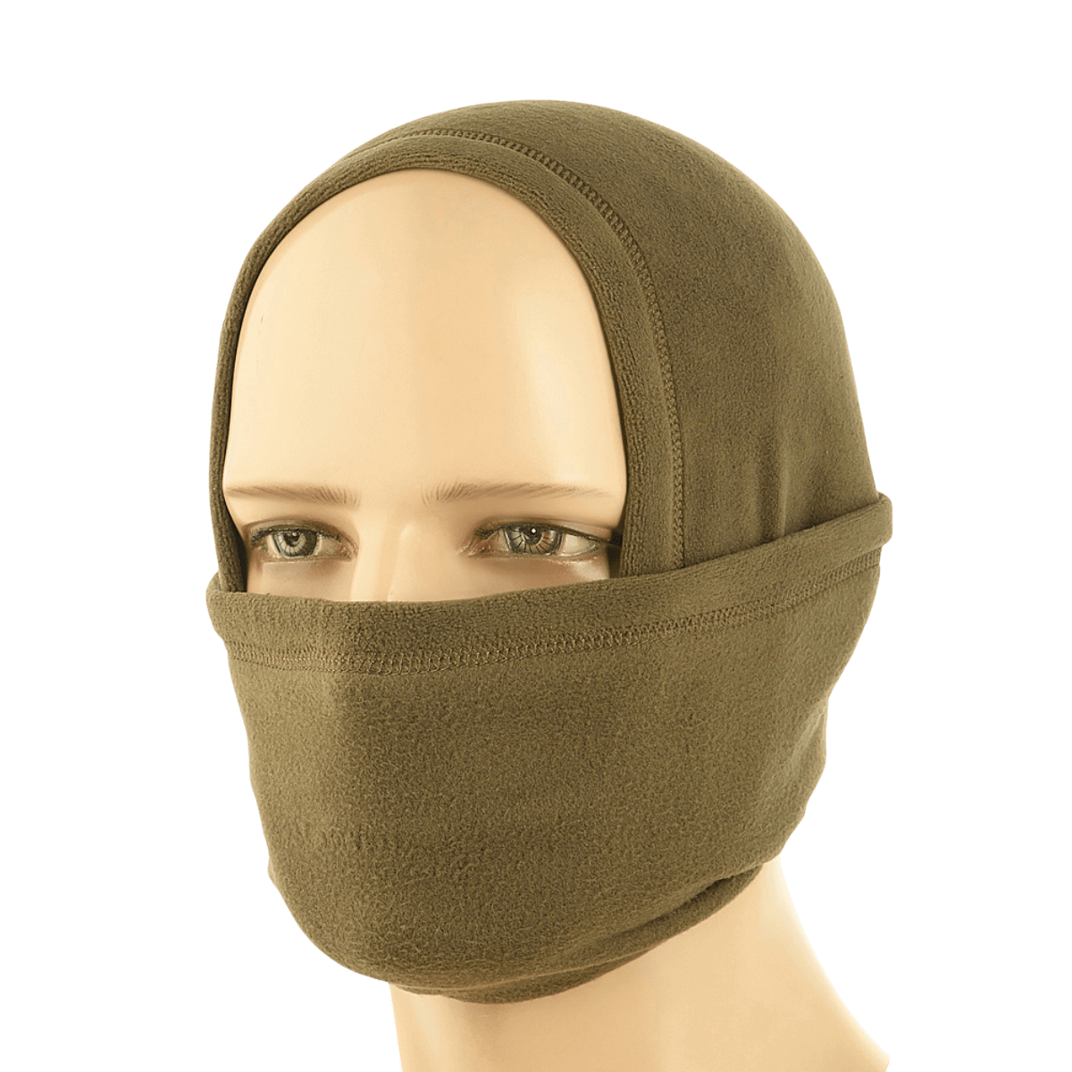 M-Tac Polartec Lang Tubehalstørklæde i brug som ansigtsmaske, perfekt til beskyttelse mod kold vind og let nedbør, praktisk til daglig brug.