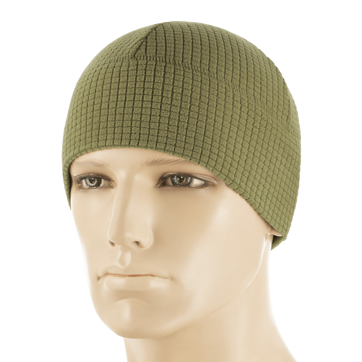 M-Tac Rip-Stop Fleece Hjelmliner på mannequin, ideel til koldt vejr, kan bæres under en hjelm, lavet af holdbart fleece med anti-pilling.