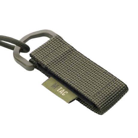 M-Tac Safety Cord med D-ring varusteiden kiinnittämiseen, spiraalinen paracord ja PVC, MOLLE-kiinnitys, estää esineiden katoamista tai varkautta.