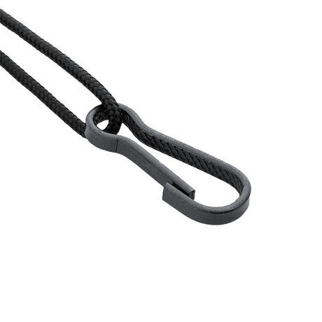 M-Tac Safety Cord D-ringillä turvalliseen kiinnitykseen, esim. pistooli, veitsi ja taskulamppu. Valmistettu paracordista ja PVC:stä, vetolujuus 50 kg
