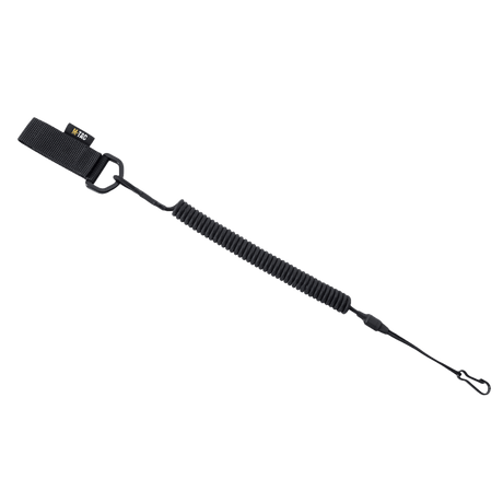 M-Tac Safety Cord D-ringillä varmistaa varusteet kuten aseet, avaimet ja puhelimen paracord-kierrellä turvanarulla, 50 kg vetolujuus