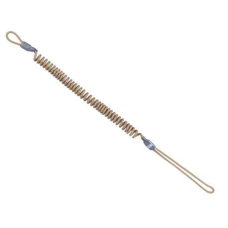 M-Tac Safety Cord Medium Combo D-ringillä ja MOLLE-kiinnityksellä, joustava turvanyöri aseille ja varusteille, ruskea.
