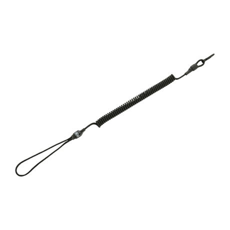 M-Tac Safety Cord Medium Combo aseiden ja varusteiden kiinnitykseen karabiinihakalla ja MOLLE-ominaisuuksilla varkauden estämiseksi.