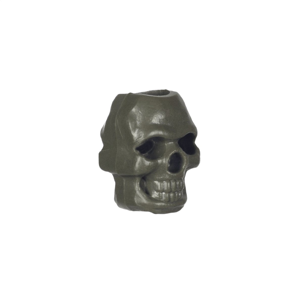 M‑Tac Skull Stopper Perle i plast, ideel til paracord-projekter som nøgleringe og armbånd; 6mm huldiameter, 17x12mm størrelse.