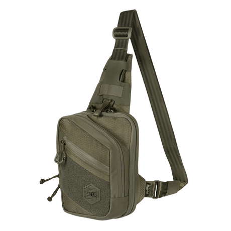 M-Tac Sling -pistoolilaukku Elite Hex Velcro, säädettävä olkalaukku, kestävä Cordura, maastokuvio, käytännöllinen EDC:hen.