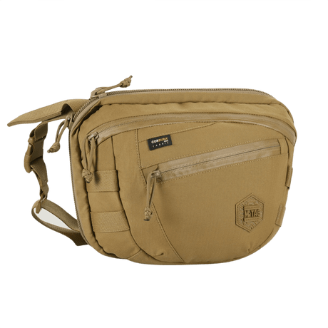 M-Tac Sphaera Hardsling Bag Large Elite med Velcro Hex Cordura -materiaalissa, säädettävällä olkahihnalla ja MOLLE-järjestelmällä.