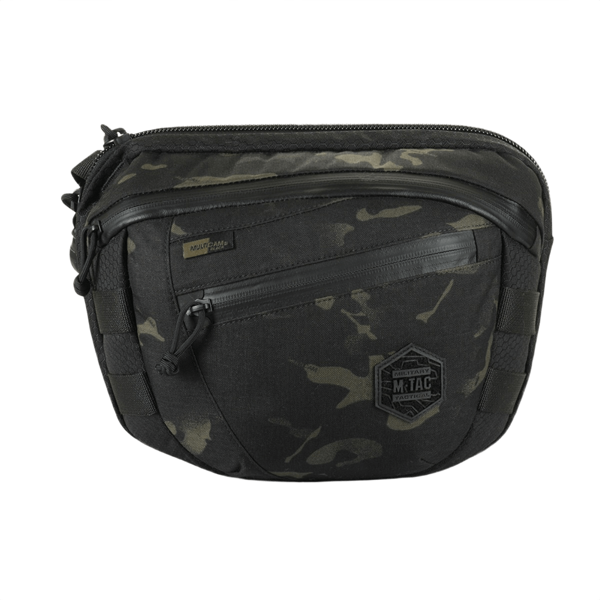 M-Tac Sphaera Hex Hardsling Bag Large Elite i sort camo-design, velegnet til udendørs og taktisk brug.