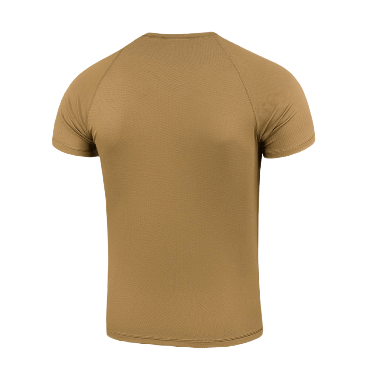 M-Tac T-Shirt Raglan Sweat-Wicking Tactical Summer i beige med raglanærmer, 100% polyester for maksimal komfort og bevægelsesfrihed.
