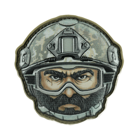 M-Tac Patch Emoji #6 3D-efektillä ja Velcro-kiinnityksellä, taktinen moraalimerkki vaatteisiin ja varusteisiin, 6.5 x 6.5 cm, PVC.