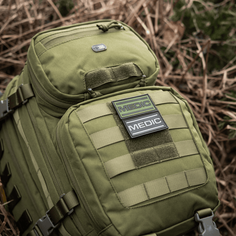 M-Tac Patch Medic PVC 3d taktiikka 3d-patch vihreässä repussa, joustava PVC, velcro-kiinnitys, 70x35mm.