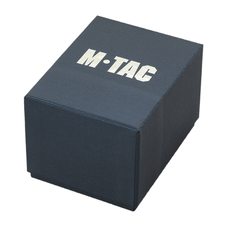 Pakkaus M‑Tac Taktisk Adventure Ur mustassa kartonkilaatikossa logolla