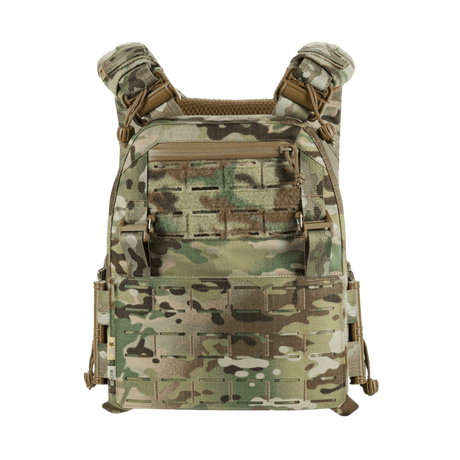 M-Tac Plate Carrier Cuirass FAST Elite Gen.II camo-mallissa, suunniteltu standardi ESAPI Medium -suojalevyille.