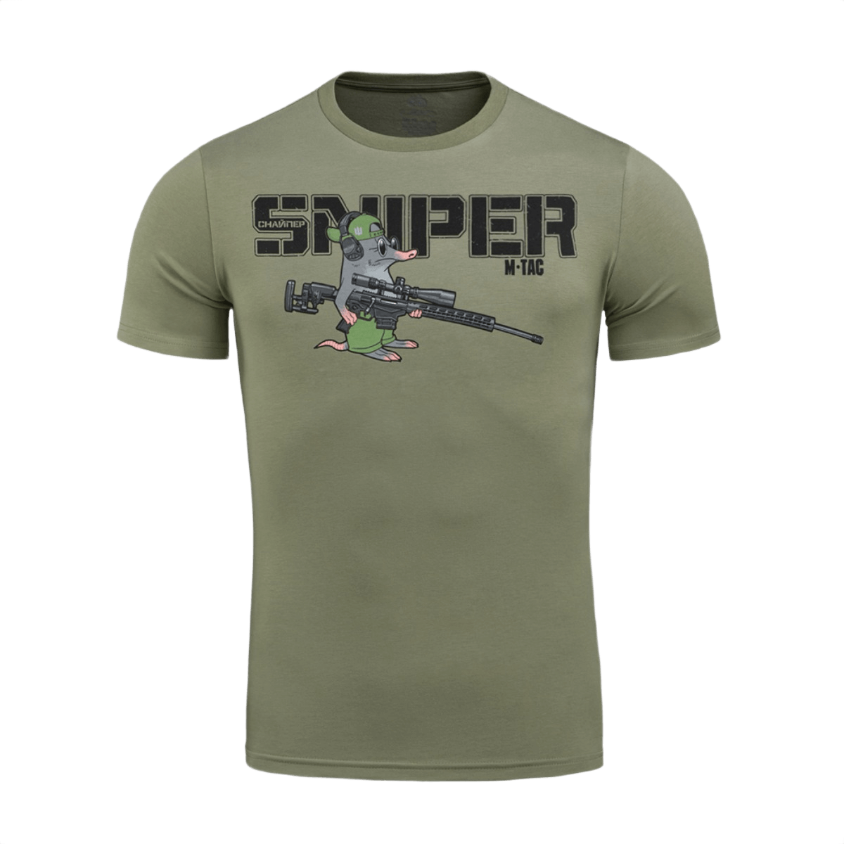 M-Tac T-Shirt Mole med blind muldvarp som sniper printet, i blød bomuldsblanding for komfort og bevægelsesfrihed.