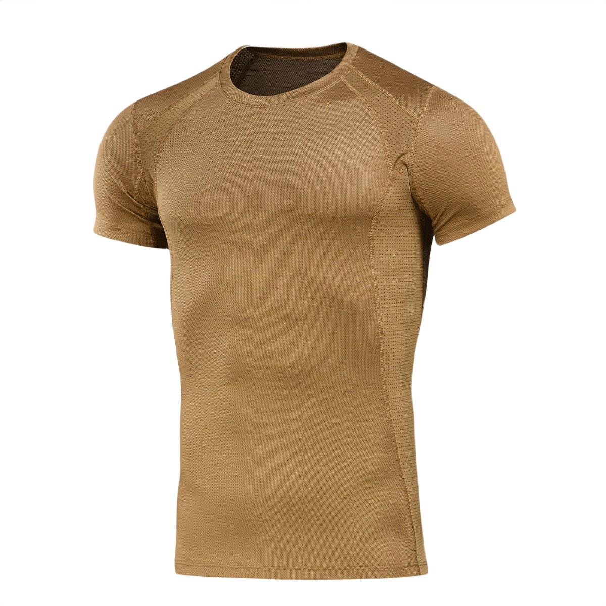 M-Tac T-Shirt Sweat-Wicking Athletic Gen.II i brun, ideel til træning og daglig brug, lavet af svedtransporterende polyester.