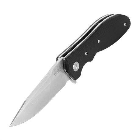 M-Tac Outdoor & Militær taittoveitsi - Type 6, kromattu ruostumaton terä ja musta G10-komposiittikahva, täydellinen EDC-käyttöön.