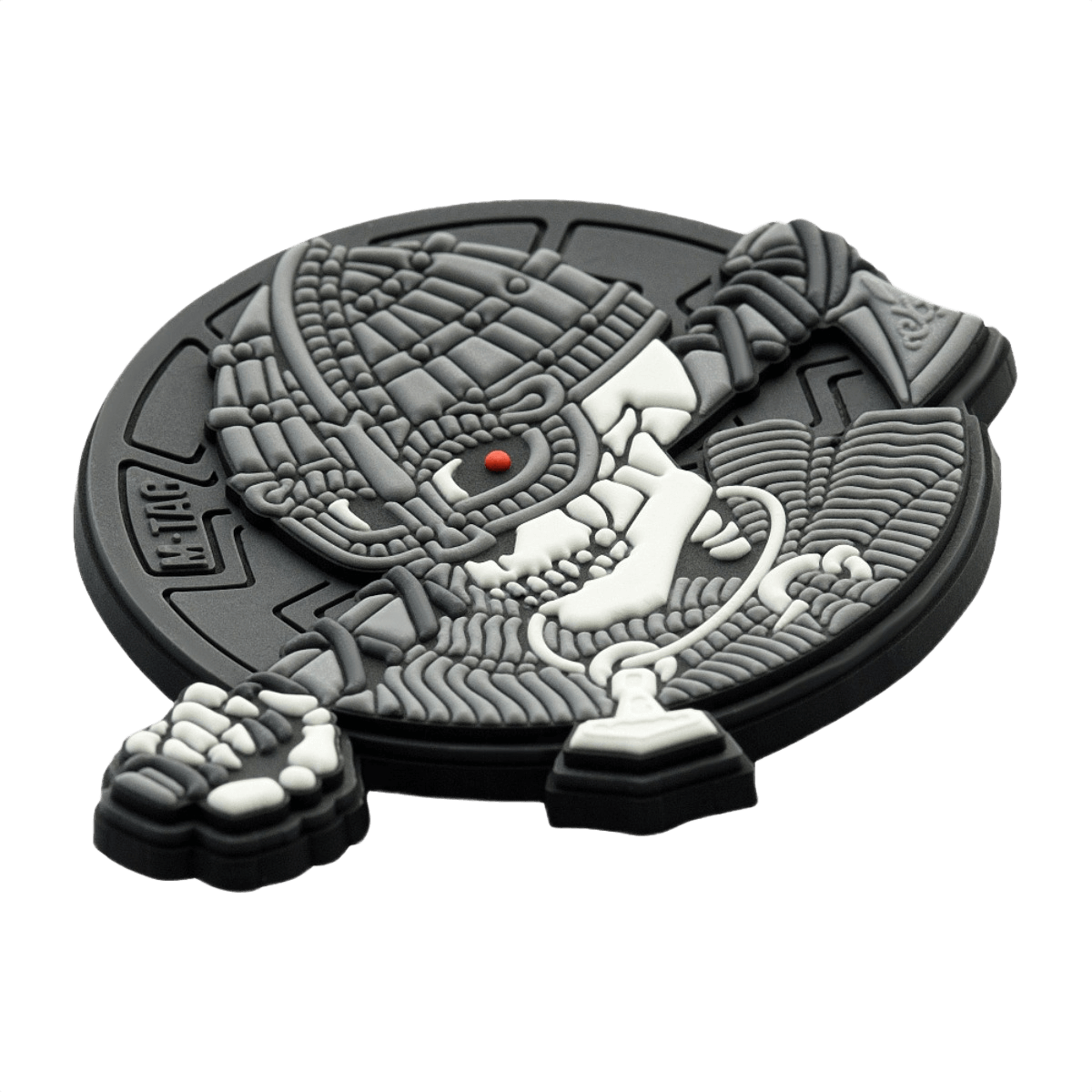 M-Tac Patch Undead Viking 3D PVC i 3D PVC materiale med velcro, perfekt til militær udstyr og samlerobjekter, diameter 50mm